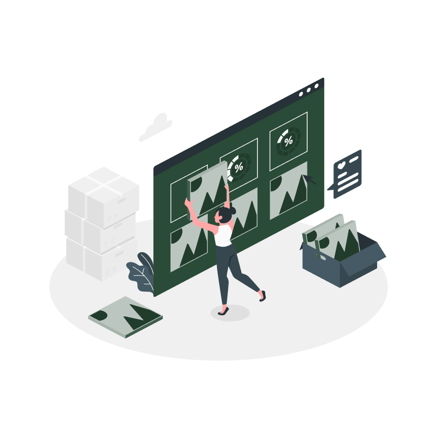 Illustration of analytics dashboard
